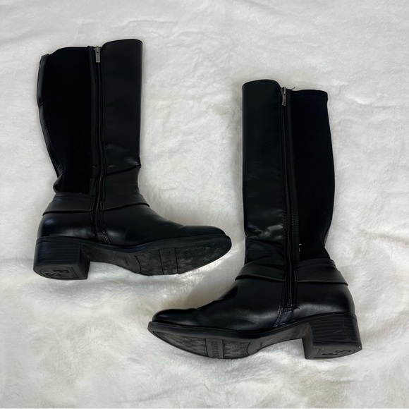 FRANCO SARTO CEDAR KNEE HIGH BLACK BOOTS SIZE 8 - Picture 6 of 14